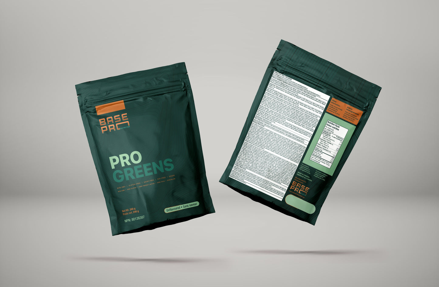 BASE PRO NUTRITION Pro Greens (Unflavored - 240 grams)
